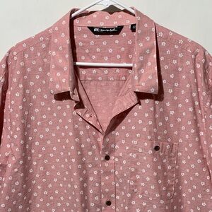 Travis Mathew Hawaiian Short Sleeve Button Up Shirt XXXL 3XL